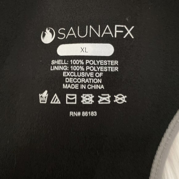 SaunaFX womens XL Slimming Sweat vest workout shaper zip front - Picture 4 of 9